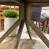 Bloomhome Carter Wooden Iron Round DINING TABLE 48d30h