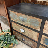 Villa2 Black Reclaimed Mosaic 6-Drawer Large DRESSERS/CHESTS 51w18d32h