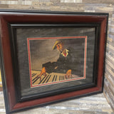 "Piano Man" By Justin Bua Print ART WORK 18Wx16H