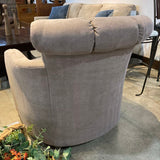 Art Deco Glider w/ Channel Tufting ROCKING CHAIRS Taupe 32w28d32h