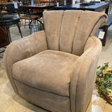 Art Deco Glider w/ Channel Tufting ROCKING CHAIRS Taupe 32w28d32h