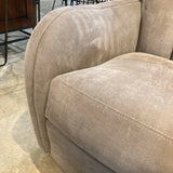Art Deco Glider w/ Channel Tufting ROCKING CHAIRS Taupe 32w28d32h