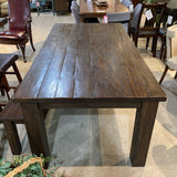 Rectangular Solid Wood Parsons DINING TABLE 80w40d30h