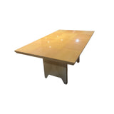 Italian Made Maple Lacquer DINING TABLE 70Wx42Dx31H (+18" leaf)