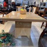 Italian Made Maple Lacquer DINING TABLE 70Wx42Dx31H (+18" leaf)