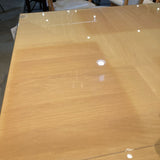 Italian Made Maple Lacquer DINING TABLE 70Wx42Dx31H (+18" leaf)