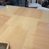 Italian Made Maple Lacquer DINING TABLE 70Wx42Dx31H (+18" leaf)
