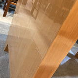 Italian Made Maple Lacquer DINING TABLE 70Wx42Dx31H (+18" leaf)