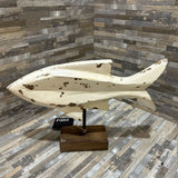 Villa2 Wooden Fish On Stand ACCESSORIES 14w3d9h