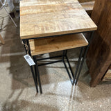 Villa2 Square Nesting Table Set Of 2 Black Expedition END/SIDE TABLE 14w14d24h