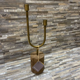 Bloomhome Libra Wood & Brass 2-Candle Holder ACCESSORIES 5.5Wx19H