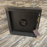 Bloomhome Romona Black Brass Square Clock ACCESSORIES 12Wx2Dx12H