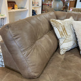 Tufted L Shape Sleeper Sectional SECTIONAL Brown 120w72d29h