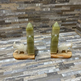 2pc Set Onyx Desert Bookends ACCESSORIES 5w3d7h
