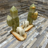 2pc Set Onyx Desert Bookends ACCESSORIES 5w3d7h