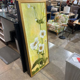 Raschella Collection Poppie Flower Framed Canvas ART WORK 27x63