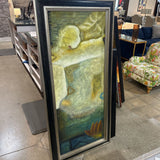 Raschella Collection Abstract Texture Blue ART WORK 32x68