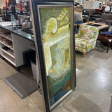 Raschella Collection Abstract Texture Blue ART WORK 32x68
