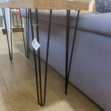 Villa2 Hairpin Leg Iron & Wood CONSOLE TABLE 48w16d32h