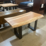 Villa2 Live Edge Wood & Iron BENCH 36w18d18h