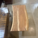 Villa2 Live Edge Wood & Iron BENCH 36w18d18h