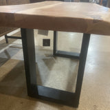 Villa2 Live Edge Wood & Iron BENCH 36w18d18h