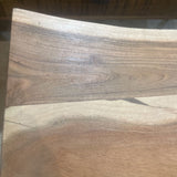 Villa2 Live Edge Wood & Iron BENCH 36w18d18h