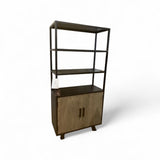 Villa2 Roma Solid Wood Triple Shelf BOOK SHELF 35.5w16d75h