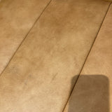 Canale Ribbed Leather SOFA Cognac Tan 85.5Wx37.5Dx27.5H