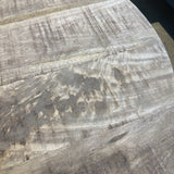 Villa2 Industrial Round Wood & Metal COFFEE/COCKTAIL TABLE Black/Weather Barn 35d9h