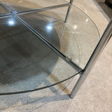 Faux Marble Top w/ Glass Shelf COFFEE/COCKTAIL TABLE 30d17h