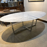 Mitchell Gold & Bob Williams Modern Oval Marble DINING TABLE 96w54d30h