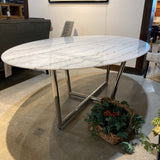 Mitchell Gold & Bob Williams Modern Oval Marble DINING TABLE 96w54d30h