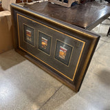 Ornate Framed Vintage Abstract Triptych ART WORK 53x32