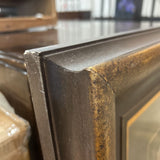 Ornate Framed Vintage Abstract Triptych ART WORK 53x32