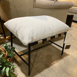 Denver Modern Indoor/Outdoor Vail Ottoman OTTOMANS Dove Boucle 27w18d19h