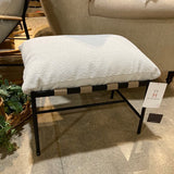 Denver Modern Indoor/Outdoor Vail Ottoman OTTOMANS Dove Boucle 27w18d19h