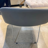 Cappellini Spring Leather Chair By Erwan Buroullec LOUNGE CHAIRS Gray 30w30d27h