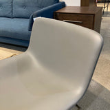 Cappellini Spring Leather Chair By Erwan Buroullec LOUNGE CHAIRS Gray 30w30d27h