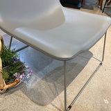 Cappellini Spring Leather Chair By Erwan Buroullec LOUNGE CHAIRS Gray 30w30d27h