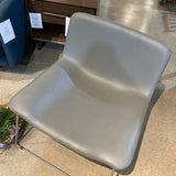 Cappellini Spring Leather Chair By Erwan Buroullec LOUNGE CHAIRS Gray 30w30d27h