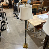 Scully & Scully Dark Green Marble & Brass FLOOR LAMP 16d59h