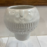 Bloomingville Modern Scandinavian Style Ceramic Vase ACCESSORIES White 6.5Wx6H