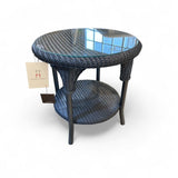 Lloyd Flanders Heirloom Round Side Table OUTDOOR 24d24h