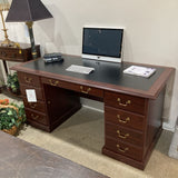 Double Pedestal 6-Drawer Executive Desk DESKS 64w30d30h
