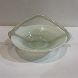 Hand Blown Opalescent Art Glass Basket ACCESSORIES 8.5Wx4.5H