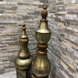 2pc Set Jeffrey Merriman Collection Decor Spires ACCESSORIES 5.5Wx25H largest