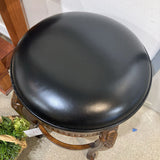 Bar Height Faux Leather Seat Swivel w/Wood Base BAR/COUNTER STOOL 19Wx29.5H