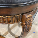 Bar Height Faux Leather Seat Swivel w/Wood Base BAR/COUNTER STOOL 19Wx29.5H