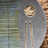 Joyce Furney Signed Raku Pottery Decorative Shallow Footed Bowl ACCESSORIES 7Wx2H